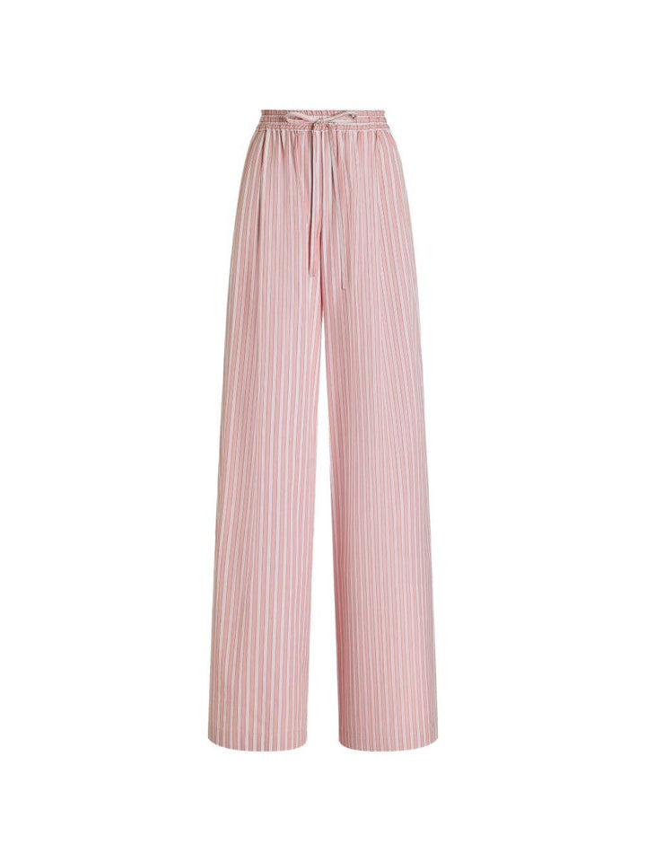 Pantaloni a righe con coulisse 