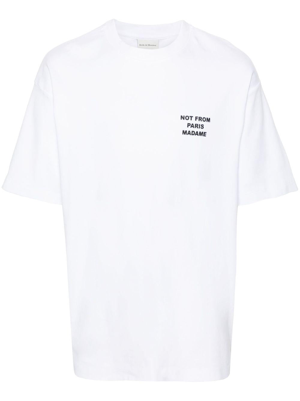 T-shirt nera con stampa 