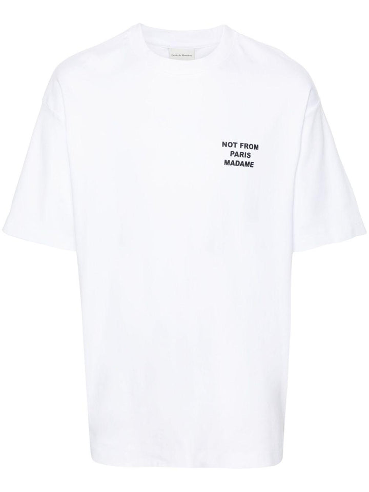 T-shirt nera con stampa 