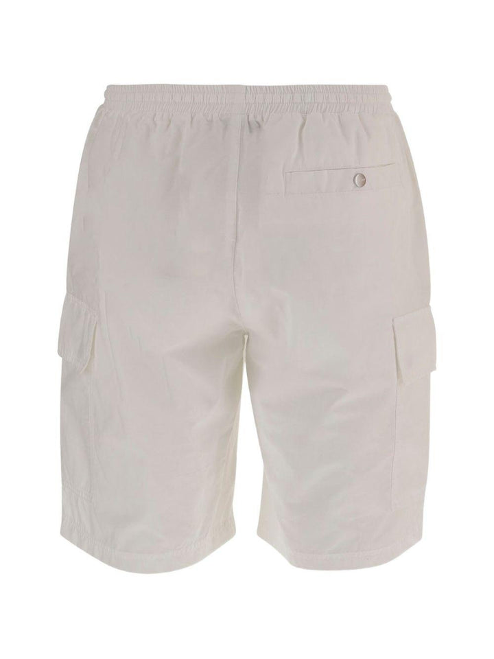 Shorts cargo bianchi con coulisse 