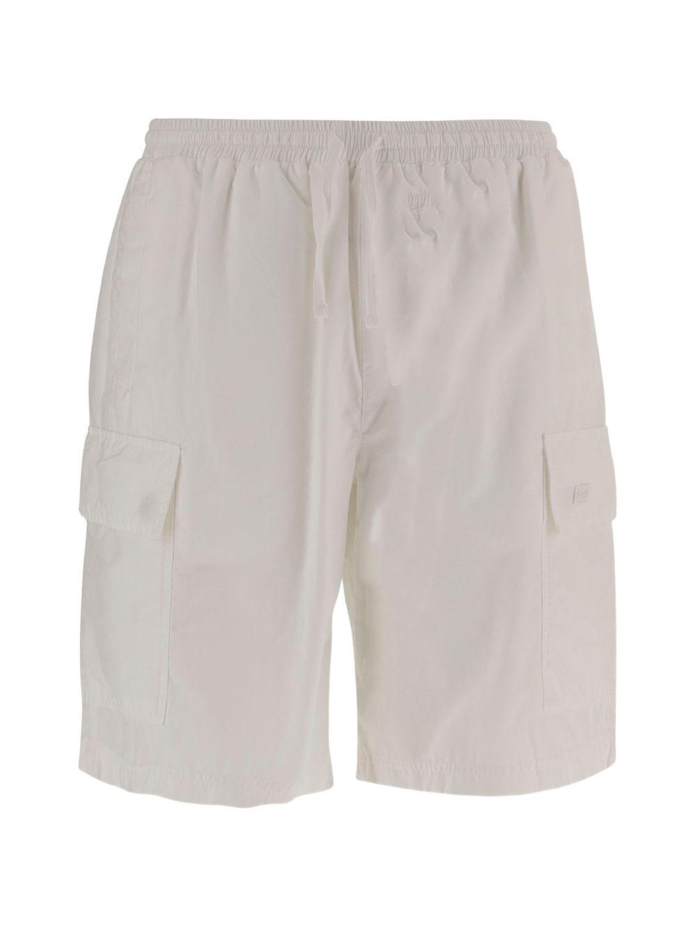 Shorts cargo bianchi con coulisse 