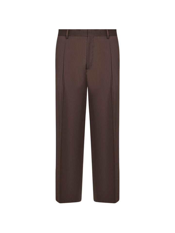 Pantaloni marroni dritti 