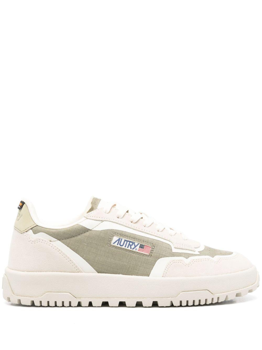 Sneaker bianche/verde oliva wildpace 