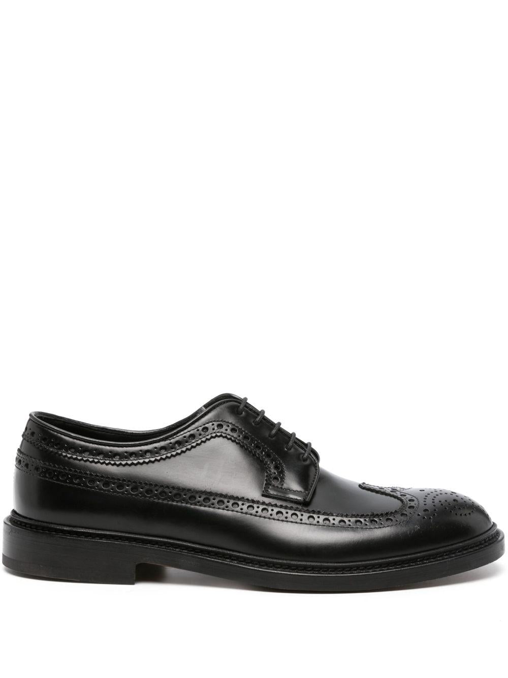 Brogues nere con inserti 