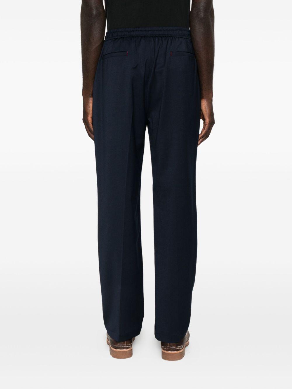 Navy drawstring trousers