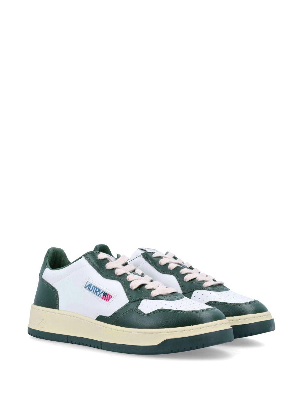 Sneakers bianche e verdi Medalist bicolore 