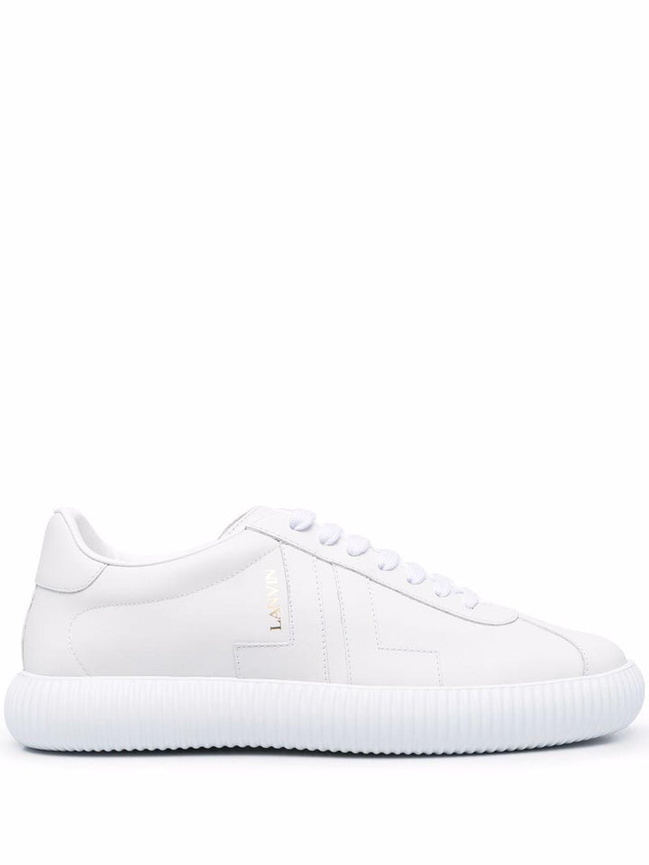 Sneaker Bianca Platform Rigata 