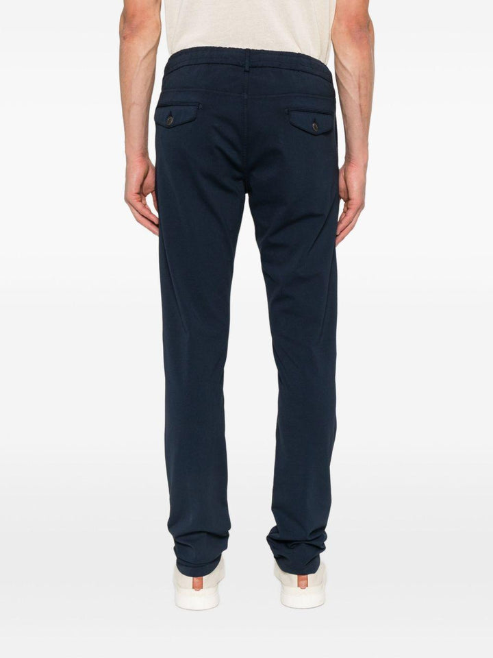 Pantaloni con coulisse blu 