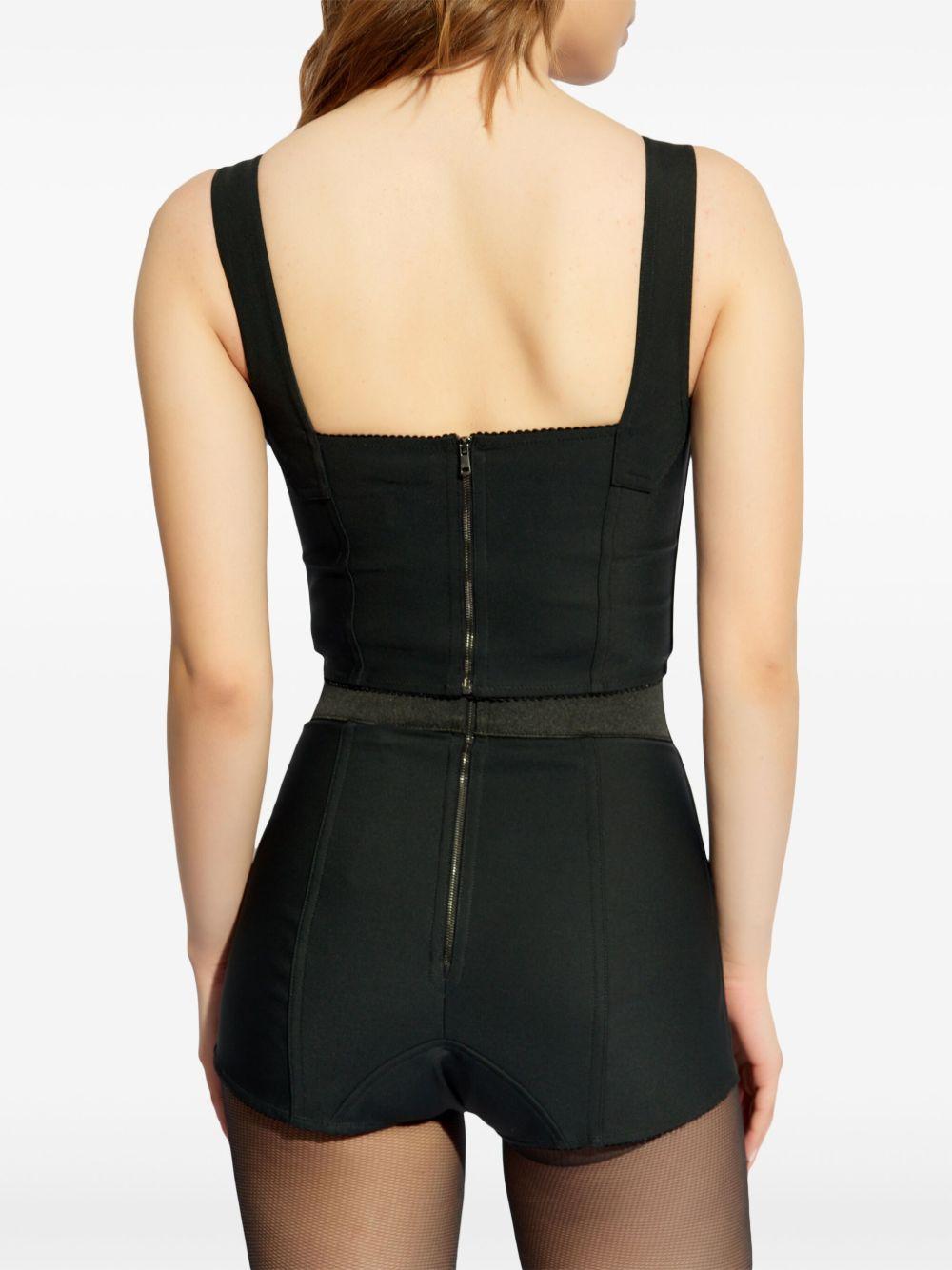 Corsetto con bordo in pizzo 