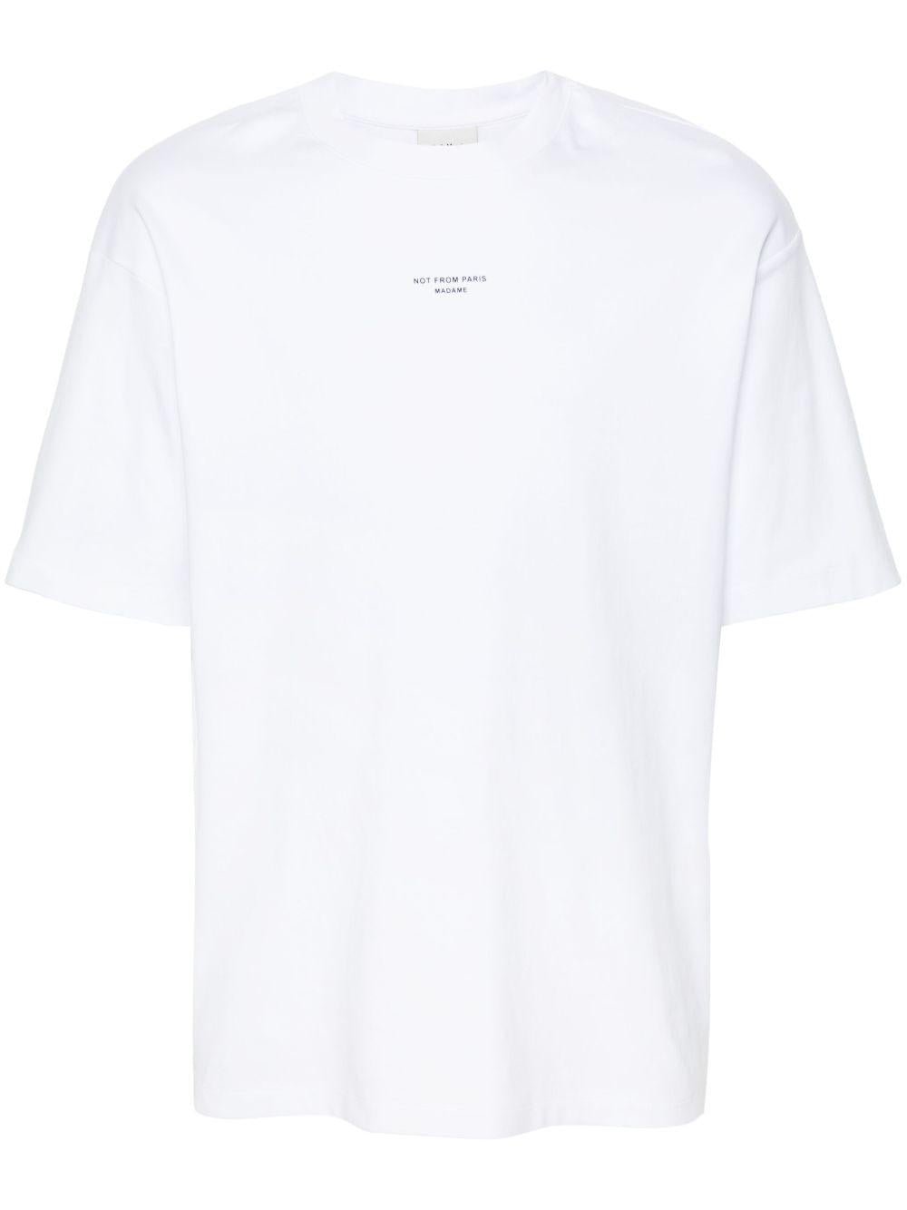 T-shirt bianca con stampa 