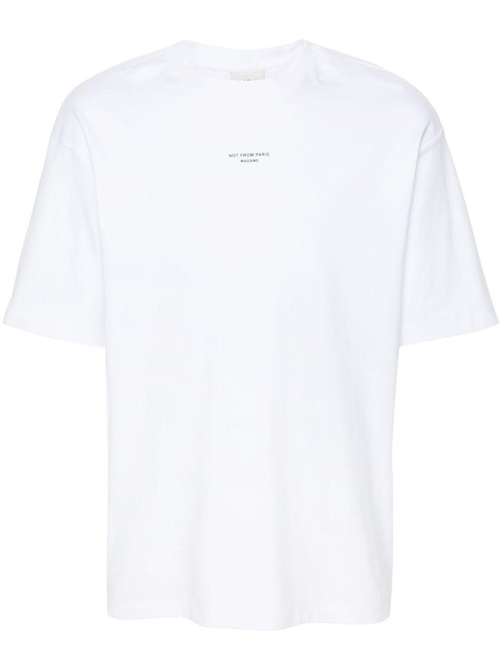 T-shirt bianca con stampa 