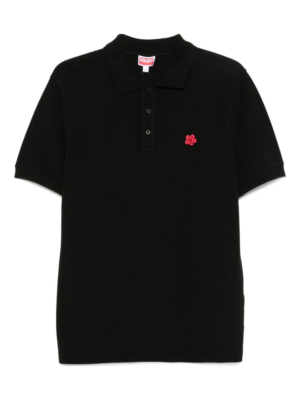 Polo nera Boke Flower 