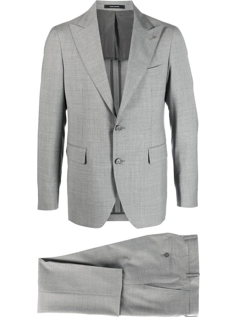 Abito monopetto grigio 