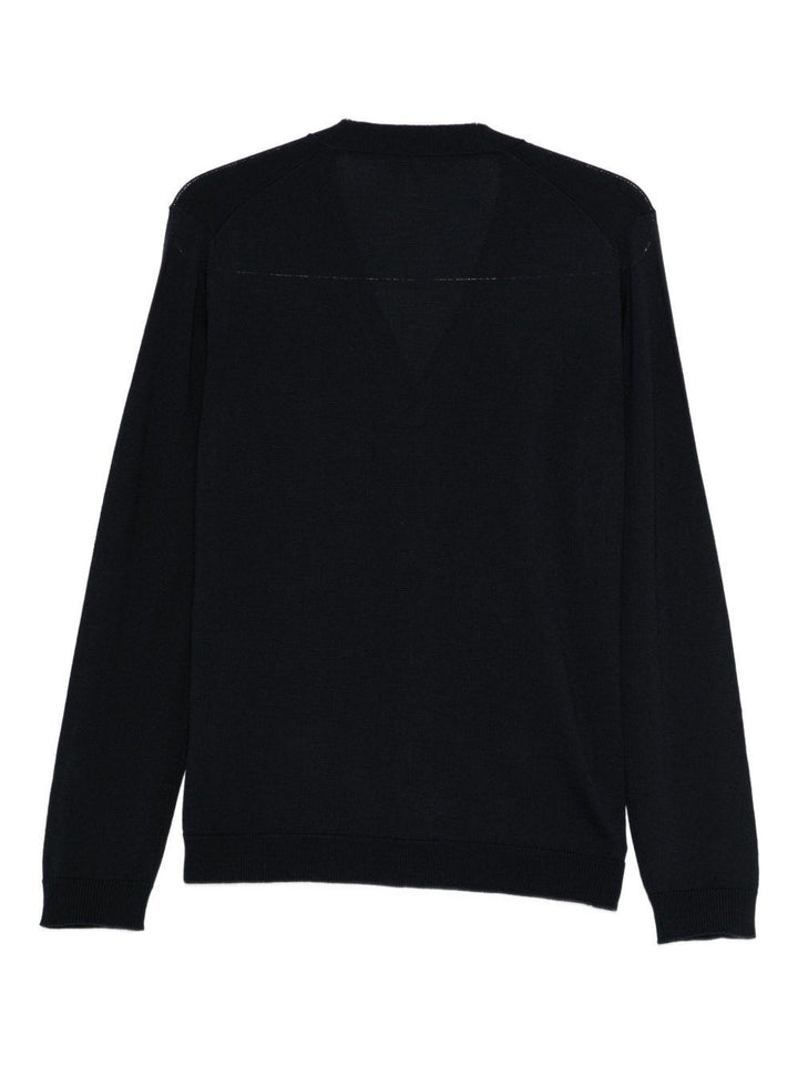 Cardigan con bottoni navy 