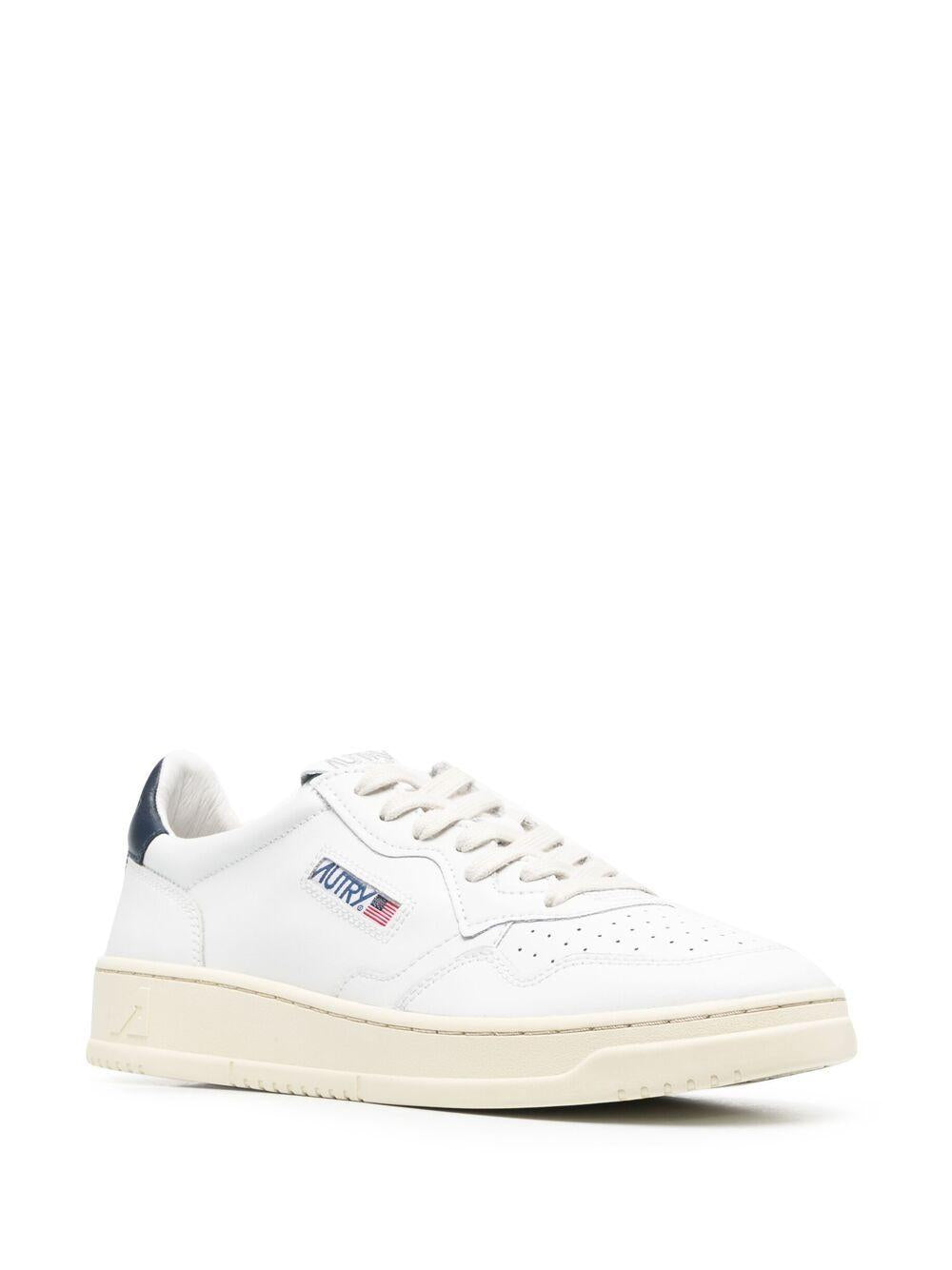 Sneakers white/space con applicazione logo 