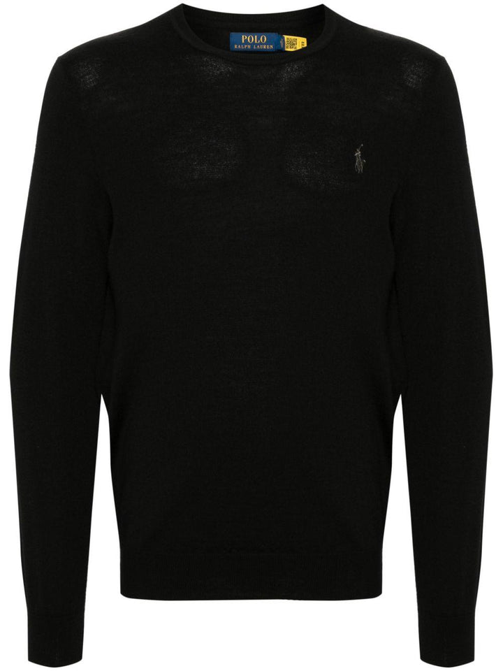 Maglione nero girocollo 
