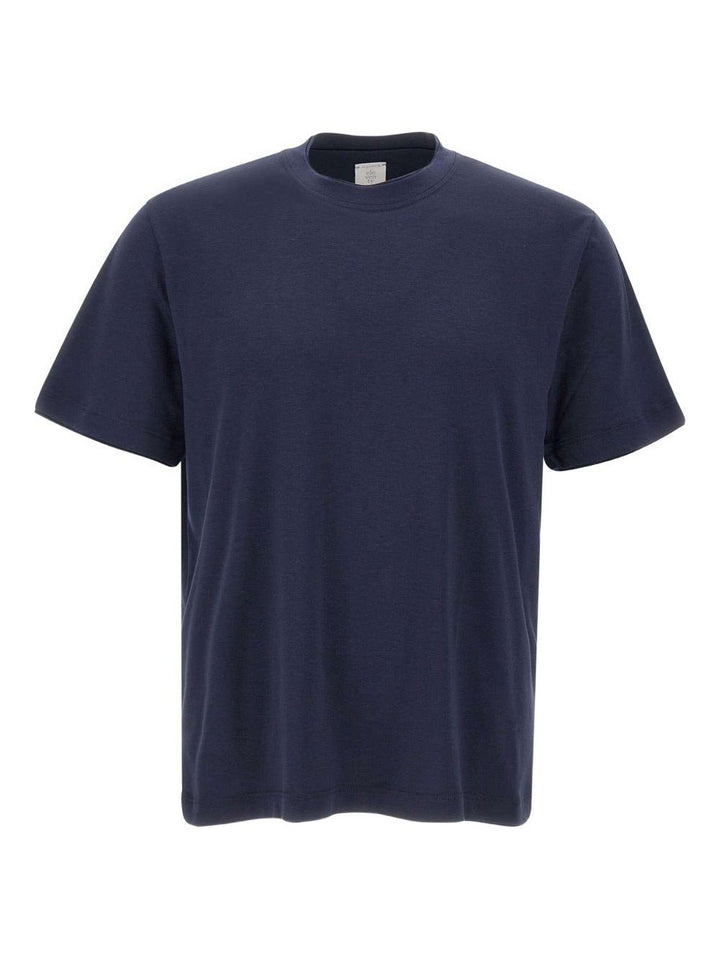 T-shirt girocollo blu 