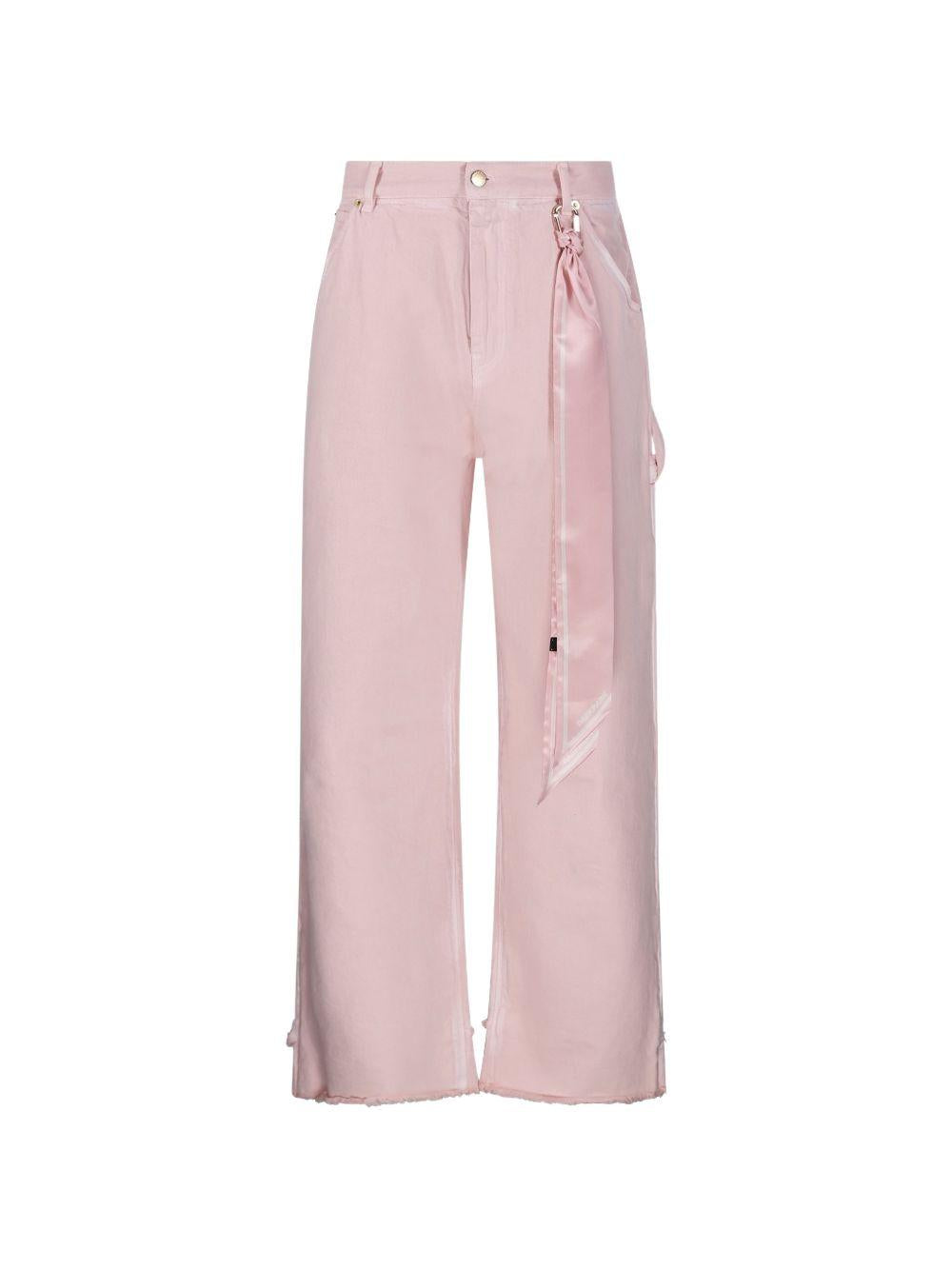 Jeans con dettaglio foulard 