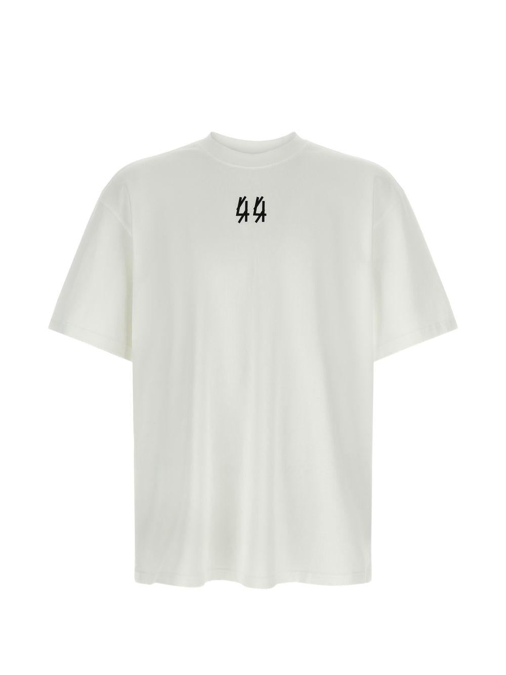 T-shirt white/black con stampa 