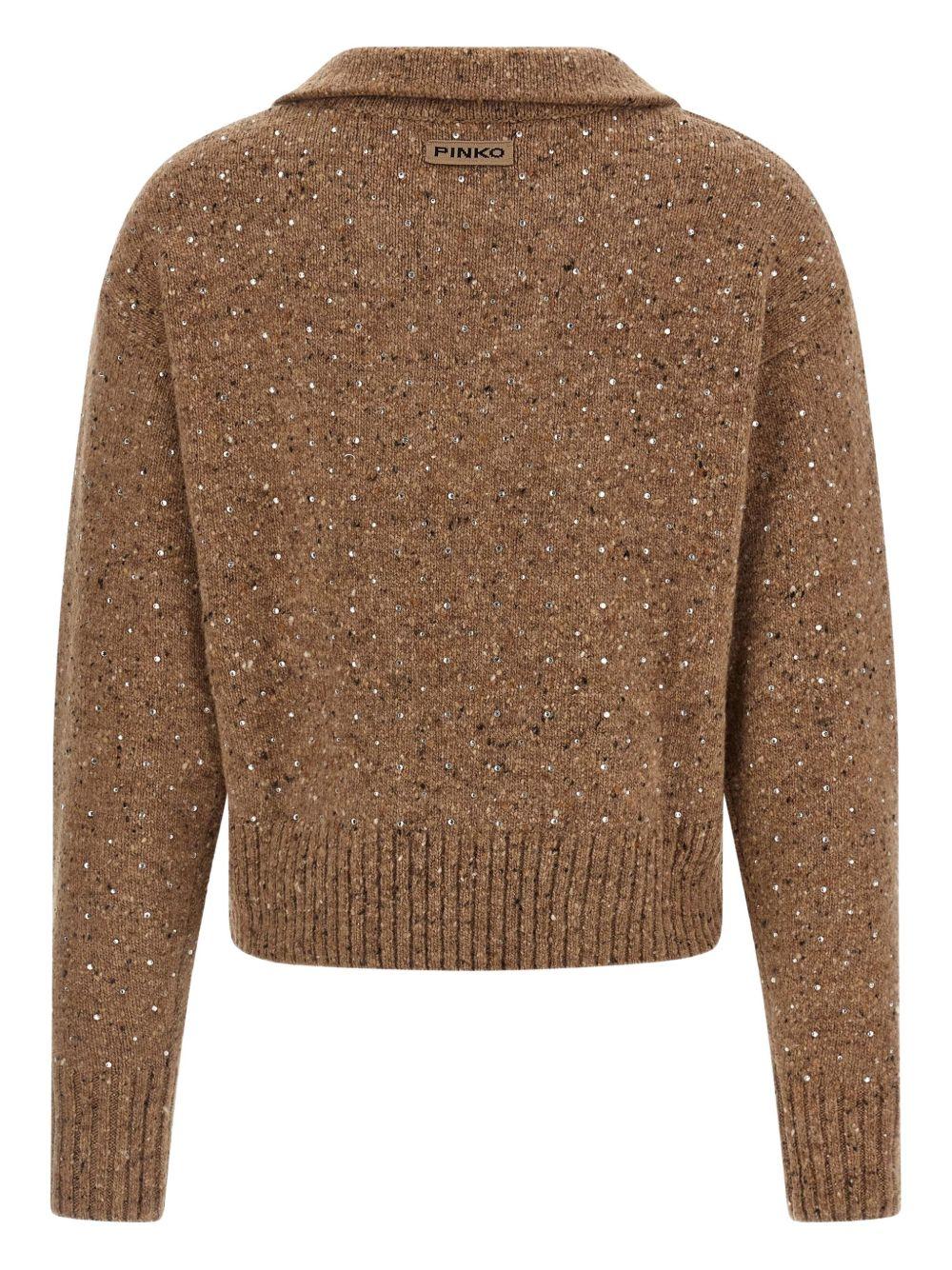 Maglione con strass 