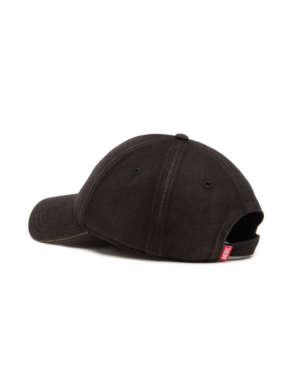 Cappello C-Run-Wash con ricamo nero 