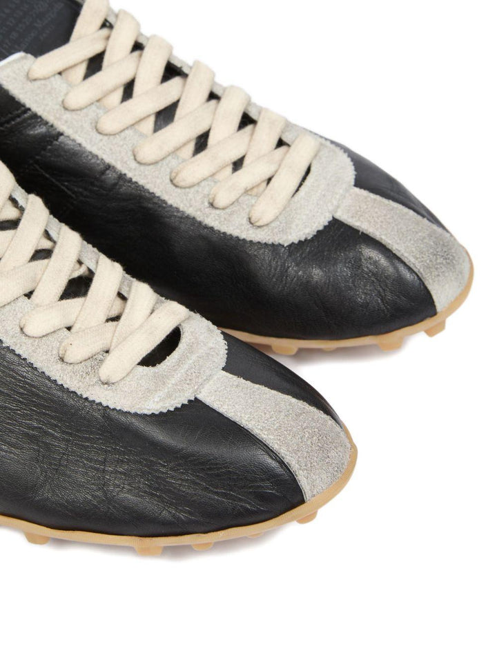 Sneakers con inserti in pelle scamosciata black/gray 