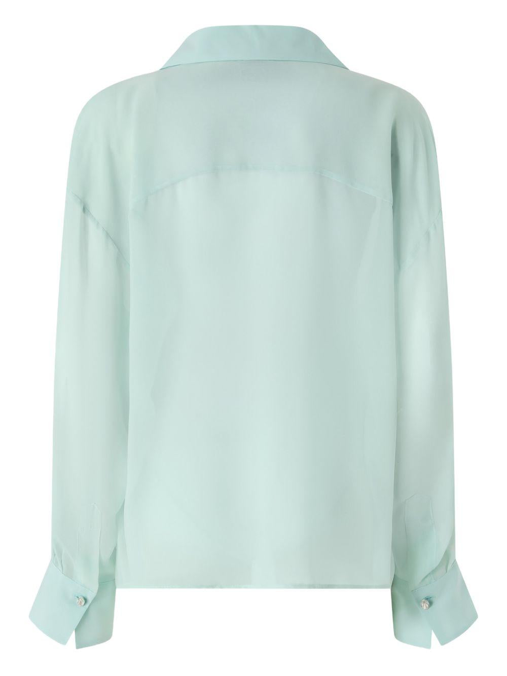 Camicia con collo lavallière 