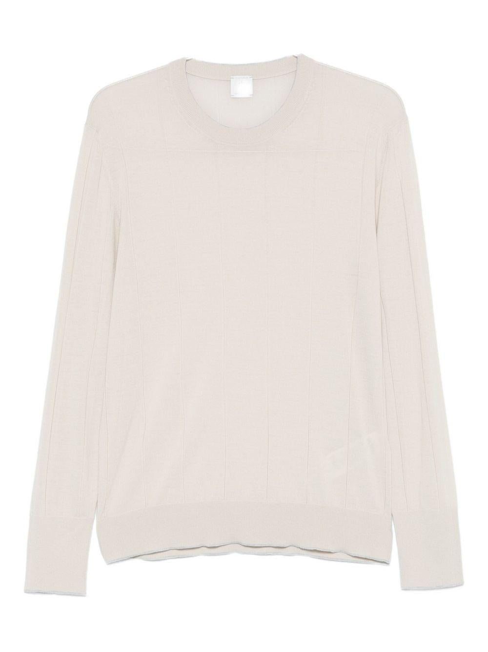 Maglione girocollo beige chiaro 