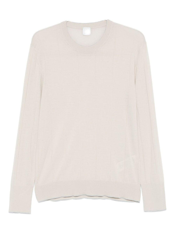 Maglione girocollo beige chiaro 