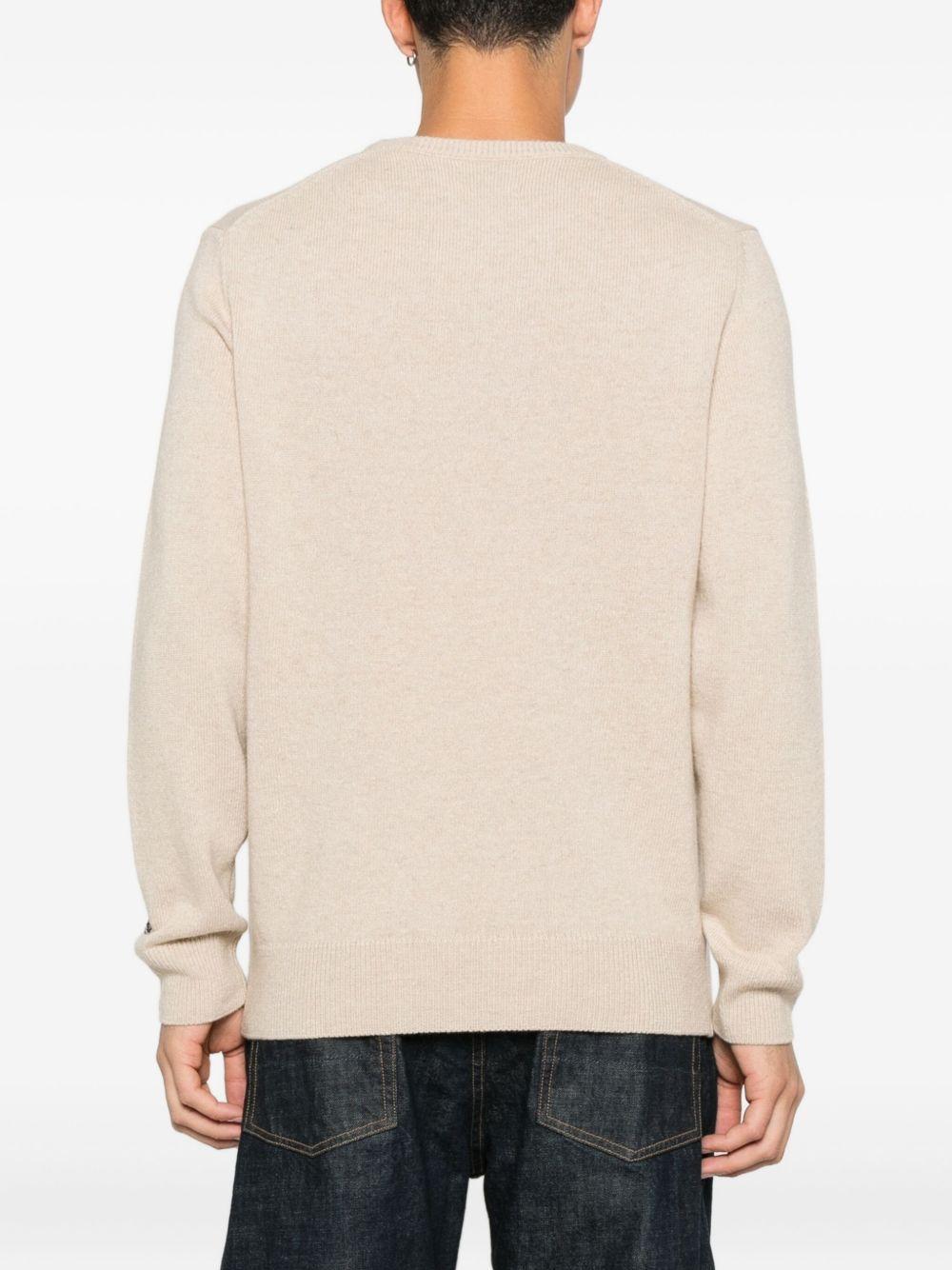 Maglione beige girocollo 