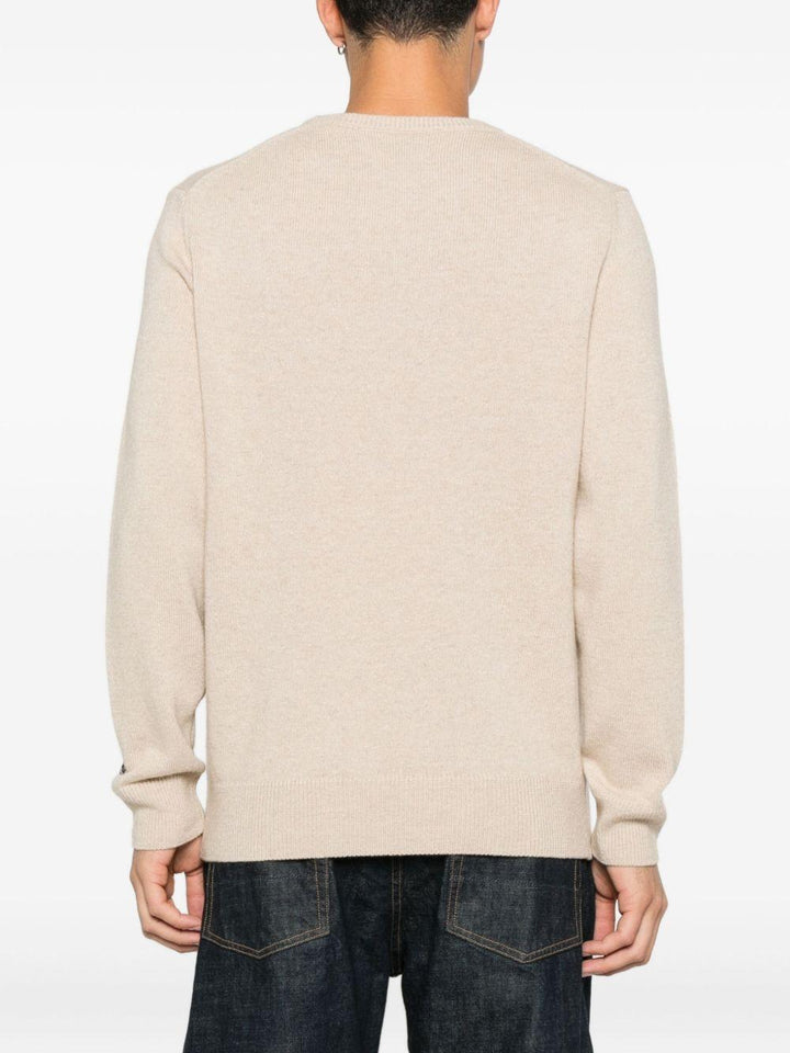 Maglione beige girocollo 