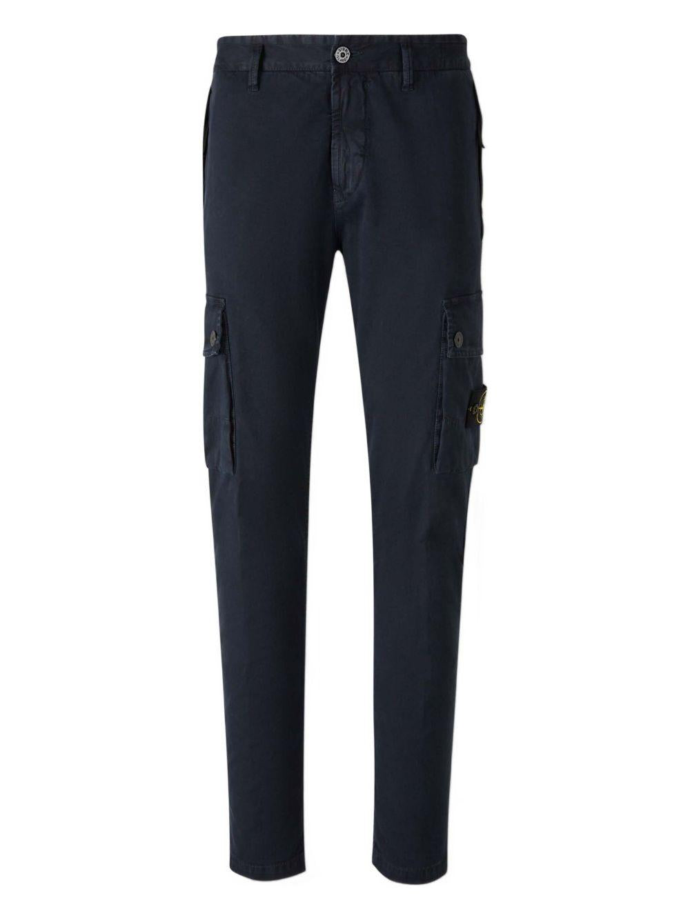 Pantaloni blu navy con tasche cargo 