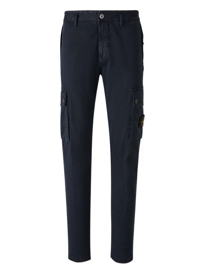 Pantaloni blu navy con tasche cargo 