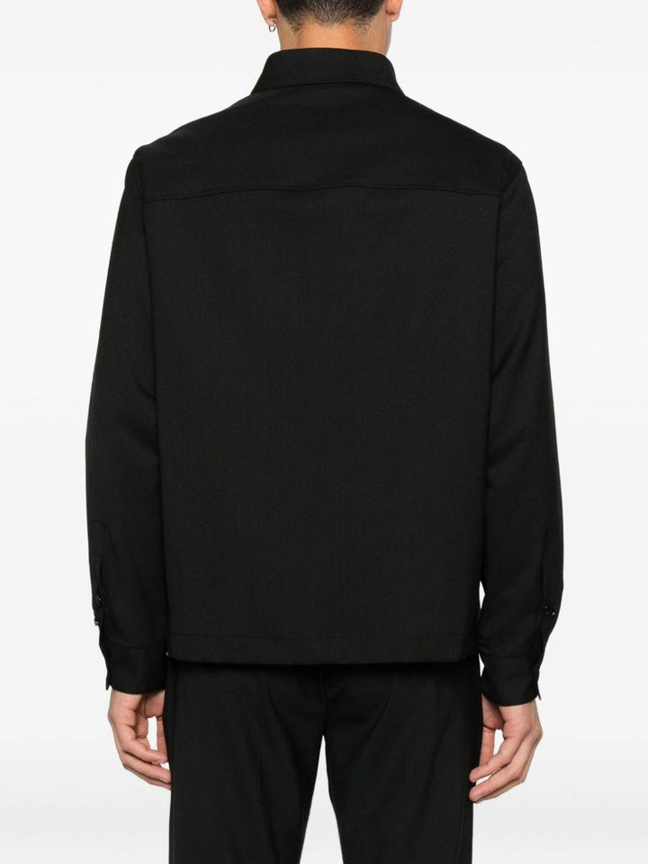 Camicia nera a maniche lunghe 