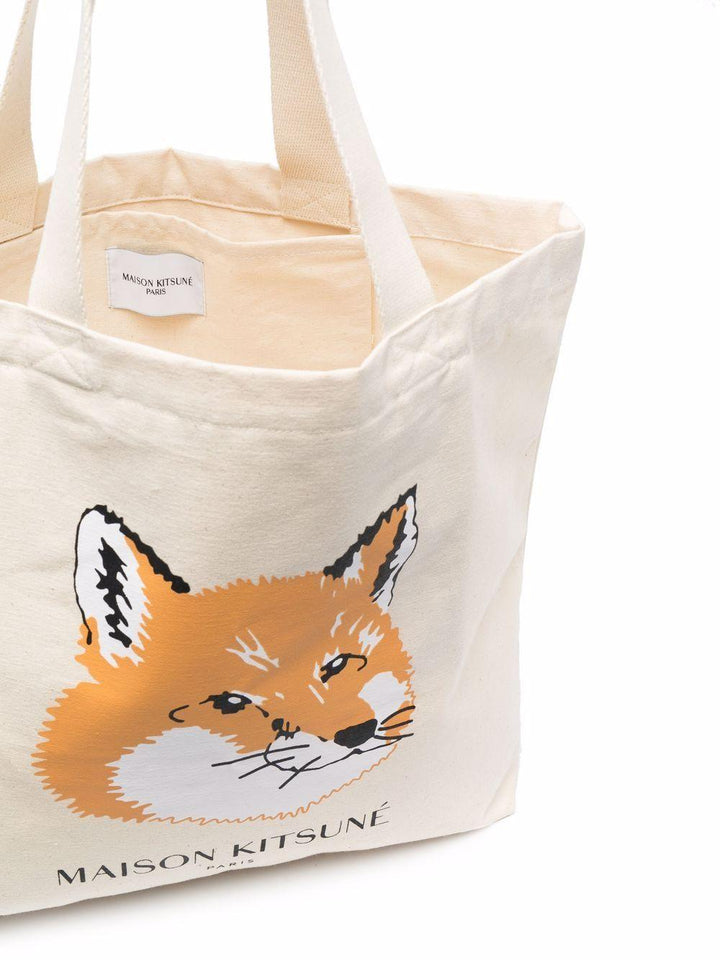 borsa tote ecrù 