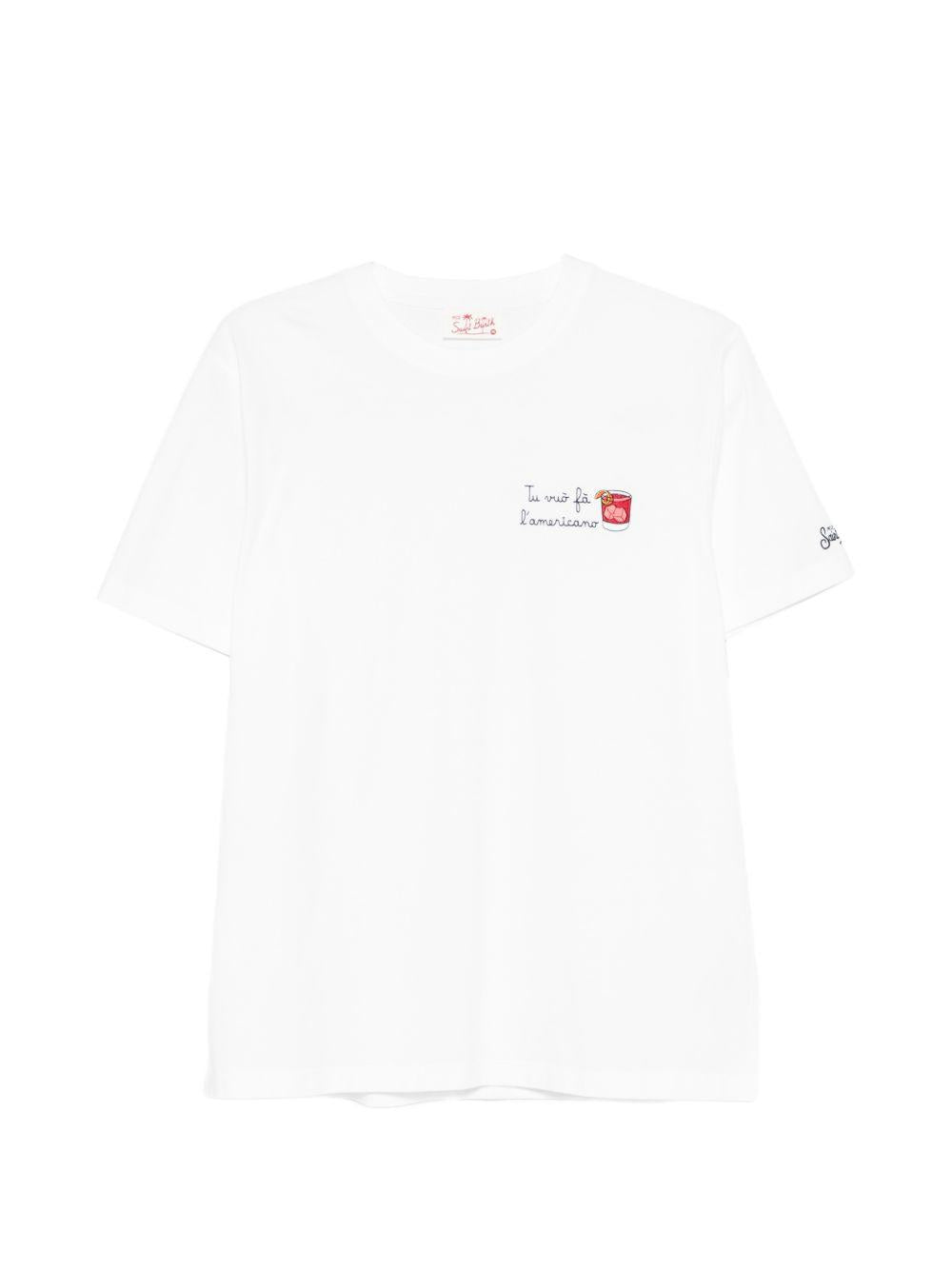 T-shirt bianca con stampa grafica 