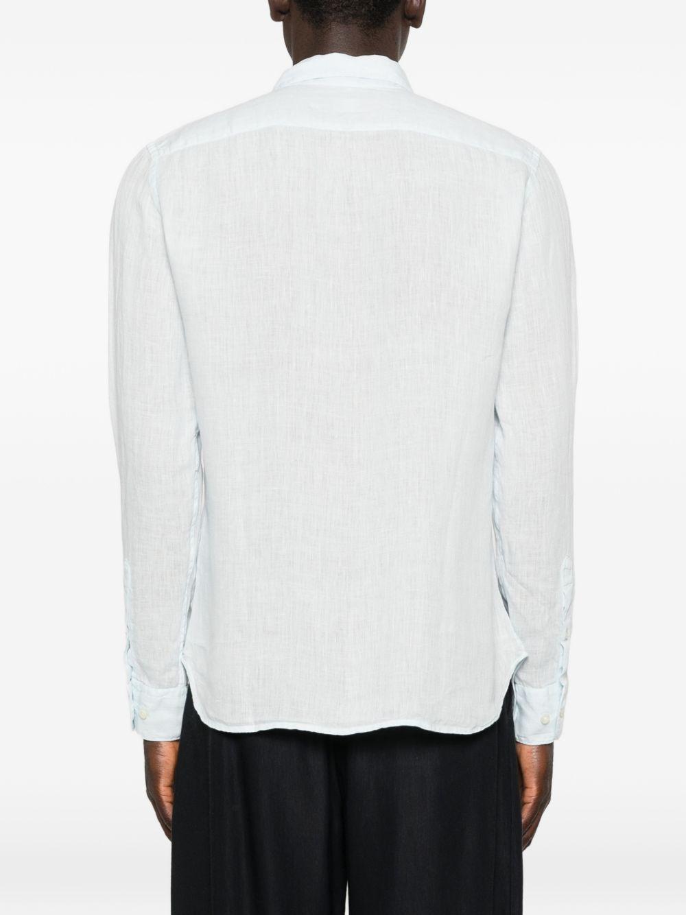 Camicia blu con colletto 