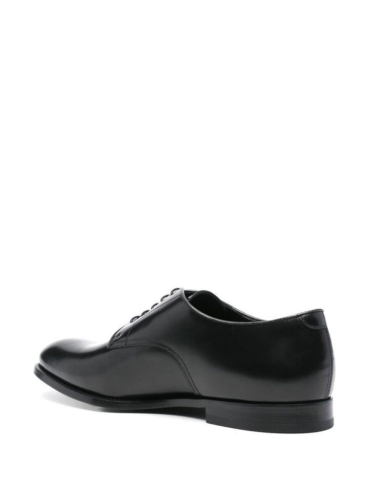 Derby nero in pelle 