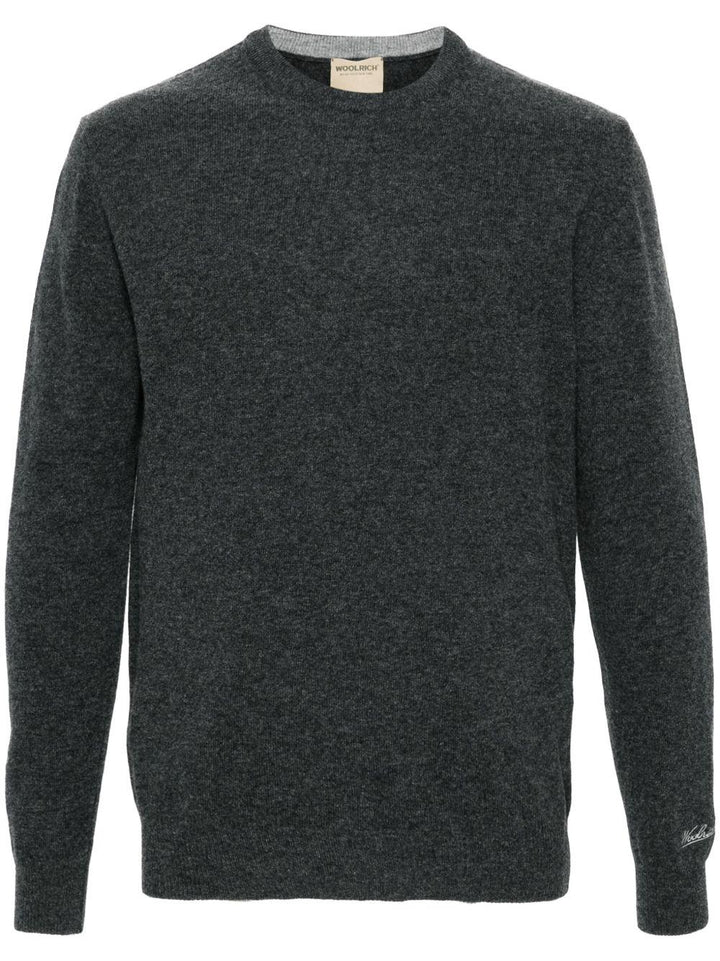 Maglione girocollo grigio 
