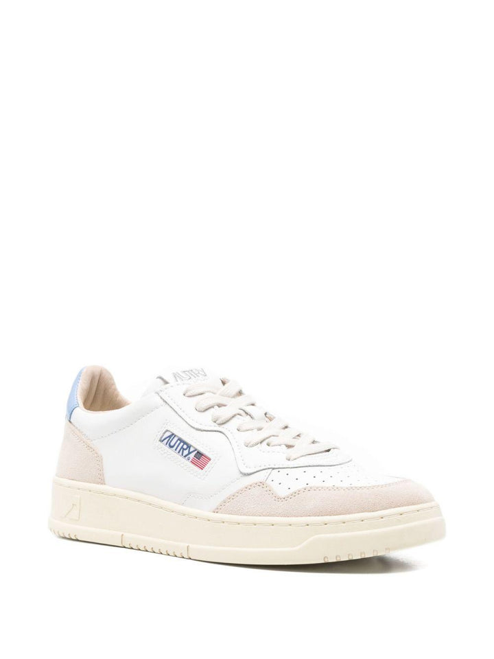 Sneakers bianche Medalist in pelle con inserti scamosciati 
