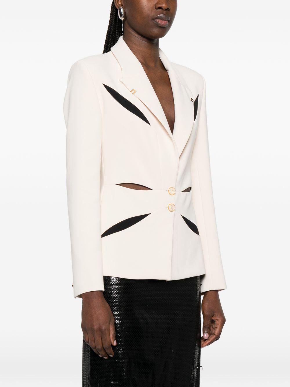Blazer con bottoni cut-out 