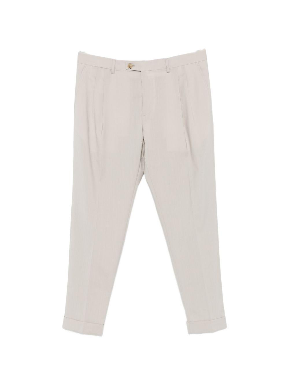 Pantaloni mastice con risvolto 