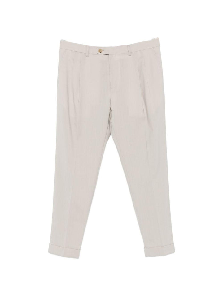Pantaloni mastice con risvolto 