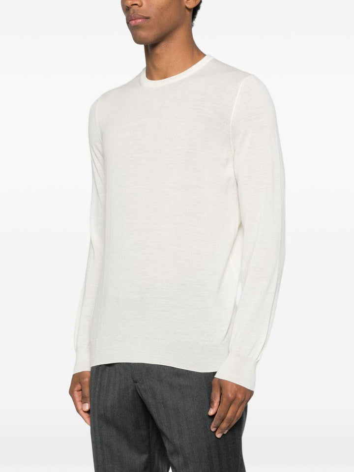 Maglione girocollo panna 
