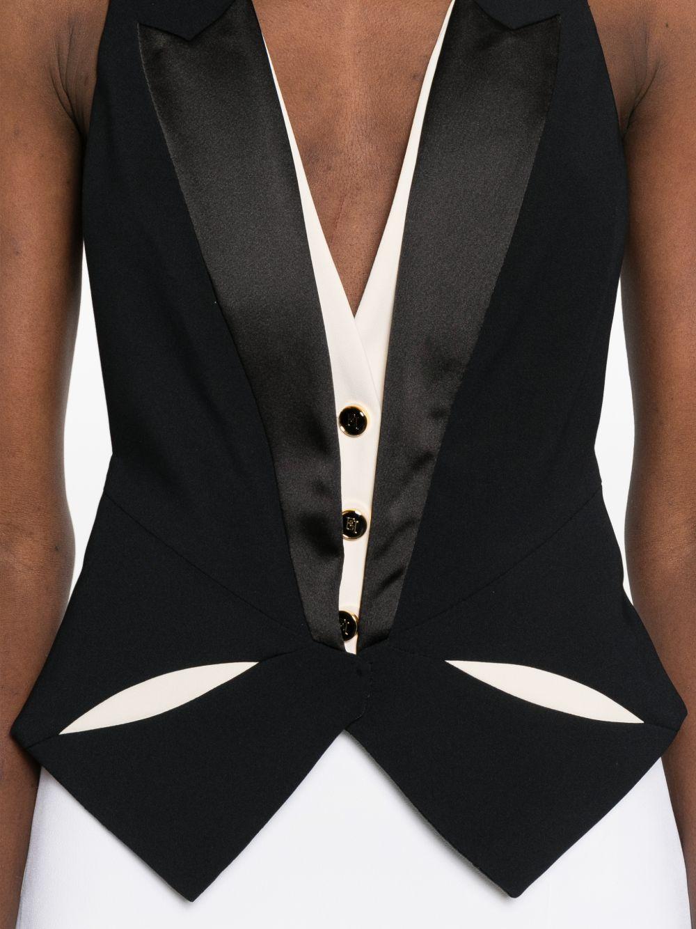 Gilet con intagli 