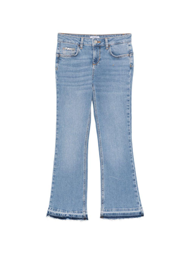 Jeans svasati con decorazione 