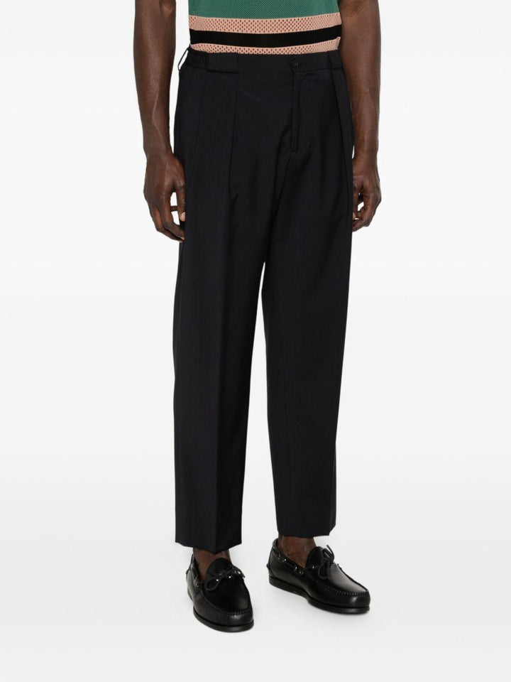 Pantaloni Portobello plissé blu 