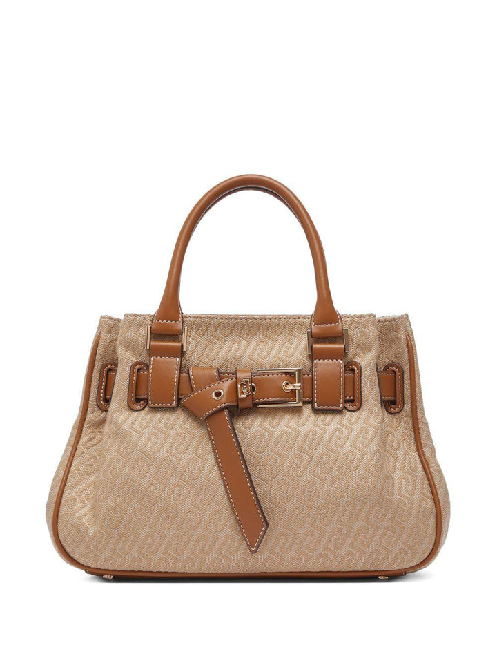 Borsa tote jacquard con fibbia 