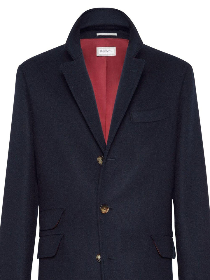 Cappotto sartoriale blu navy 