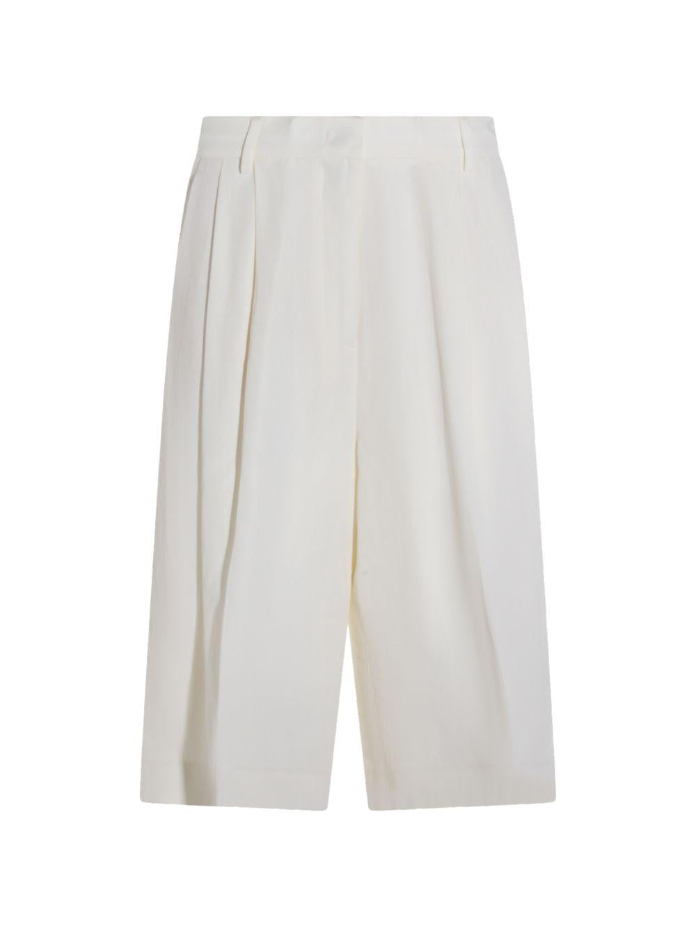Shorts plissettati al ginocchio 